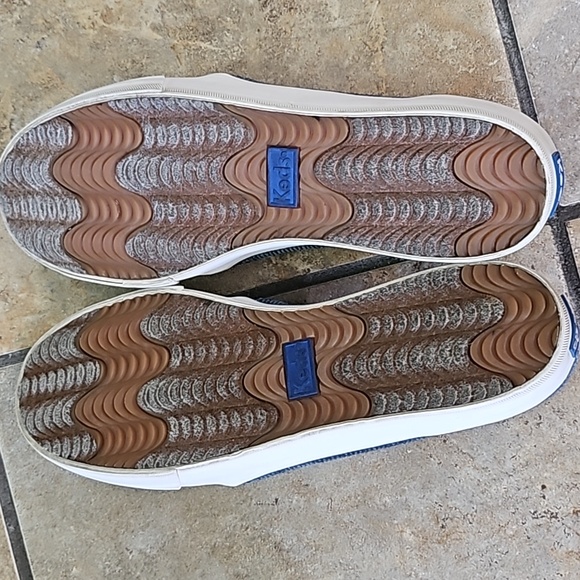 Amazing Keds double decker blue denim corduroy slip on sneakers size 8 - Picture 5 of 5